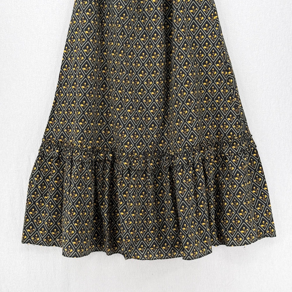 HYACINTH HOUSE Dress Small Black Floral Smocked Off The Shoulder Tuckernuck NEW - Picture 8 of 16